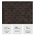 Гибкая черепица ТЕХНОНИКОЛЬ Финская Соната Коричневый, 3 м2 - Превью