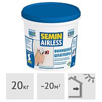 Шпатлевка финишная SEMIN AIRLESS CLASSIC (синяя крышка), 20 кг
