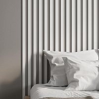 Интерьерная рейка МДФ STELLA Бриона Белая 16 x 40 x 2700 мм