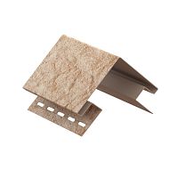 Наружный угол Ю-Пласт 3 м, Камень Золотистый