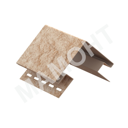 Наружный угол Ю-Пласт 3 м, Камень Золотистый