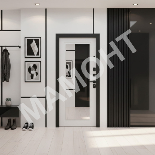 Дверь РОНА Зеркало Бетон графит / Арктик Промет - Фото 2