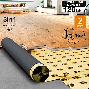 Подложка из ЭВА A-STEP OPTIMA GOLD 2 мм, 15 м2