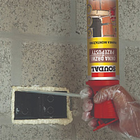 Пена монтажная Soudal ОКНА ДВЕРИ бытовая с аппликатором Genius Gun, 750 мл