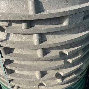 Люк канализационный композитный легкий Plastkraft A15 серый