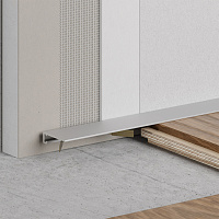 Микроплинтус щелевой Profiling 2,7 м серебро матовый (7 пружин в комплекте)