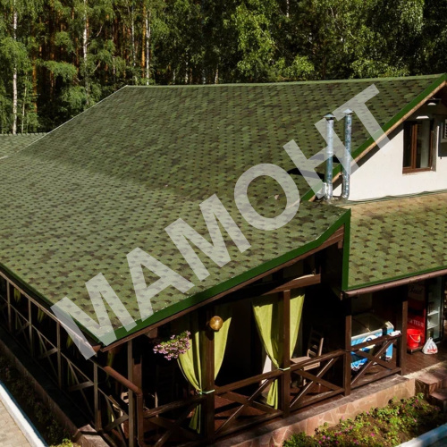 Гибкая черепица ТЕХНОНИКОЛЬ Финская Соната Зеленый, 3 м2