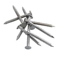 Гвозди кровельные 3,5 x 30 мм оцинкованные ершеные Docke, 5 кг