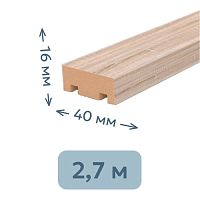 Интерьерная рейка МДФ STELLA Бриона Дуб Сонома 16*40*2700 мм
