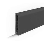 Плинтус напольный округлый 80 мм 2,2 м Ideal Дюра, 093 Графит