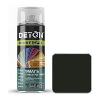 Эмаль аэрозоль алкидная DETON UNIVERSAL атмосферостойкая черная матовая (RAL 9005), 520 мл
