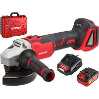 Аккумуляторная углошлифмашина WORTEX CAG 1812 E в чемодане
