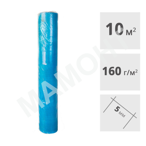 Сетка стеклотканевая штукатурная ССШ-160, 10 м2