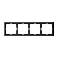 Рамка Systeme Electric ARTGALLERY 4-постовая, карбон