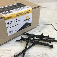 Саморез 4.2*70 мм для монтажа ГКЛ к дереву 250 шт. МАМОНТ