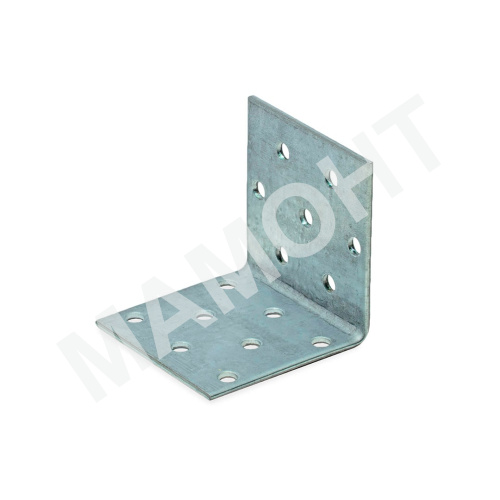 Уголок крепежный равносторонний KUR 50 x 50 x 50 мм, металл 2,0 мм ЕКТ (V023422)