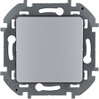 Выключатель Legrand INSPIRIA 1-клавишный проходной, алюминий