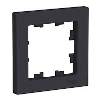 Рамка Systeme Electric ATLASDESIGN 1-постовая, карбон