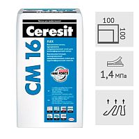 Клей для плитки эластичный Ceresit CM16, 25 кг