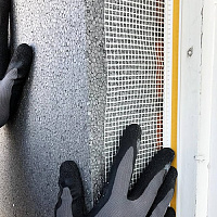 Профиль оконный примыкающий 6 мм с сеткой, длина 3 м