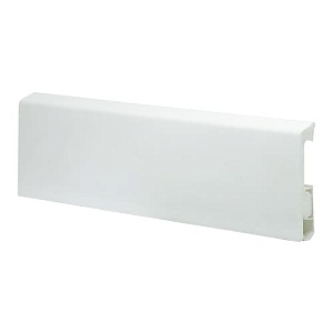 Плинтус HDPS напольный Winart PRO Quadro Белый 80 мм