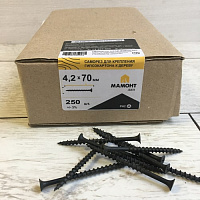 Саморез 4.2*70 мм для монтажа ГКЛ к дереву 250 шт. МАМОНТ
