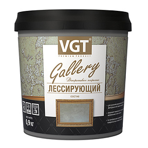 Состав лессирующий VGT полупрозрачный серебристо-белый, 2,2 кг