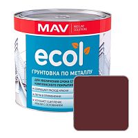 Грунтовка MAV ECOL по металлу (ГФ-021) красно-коричневая,  2,4 л