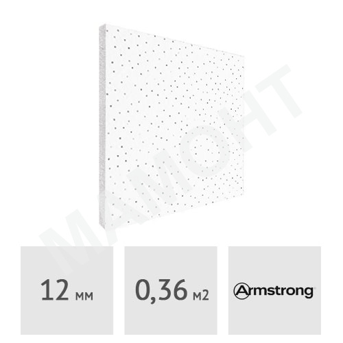 Плита потолочная ARMSTRONG Scala Board 60 x 60 см, 12 мм