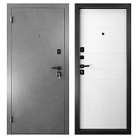 Дверь АРКТИК М Букле графит / Экошагрень белый (ПФ-039) Промет