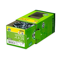 Саморез 4.8 x 29 мм кровельный со сверлом PT1 и резиновой прокладкой, RAL 7016, 250 шт. ЕКТ