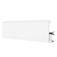 Плинтус HDPS напольный Winart PRO Quadro Белый 80 мм
