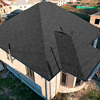 Ламинированная гибкая черепица Docke PIE DRAGON STANDARD темно-серый, 2,38 м2