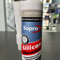 Силиконовый герметик Sopro 034 (18) песочно-серый, 310 мл