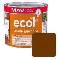 Эмаль для пола MAV ECOL (ПФ-266) светло-коричневая