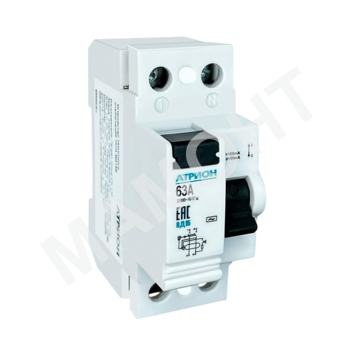 УЗО АТРИОН ВД15, 2Р, 30мА