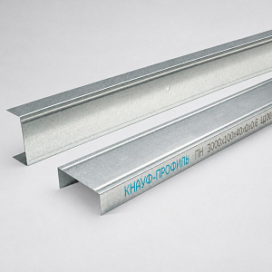Профиль направляющий Knauf UW 100 x 40 мм, сталь 0.6 мм