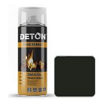 Эмаль аэрозоль термостойкая DETON THERMO черная, 520 мл