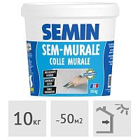 Клей для настенных покрытий SEMIN SEM-MURALE, 10 кг