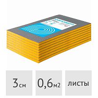 Универсальная тепло-звукоизоляция Евроблок Порилекс НПЭ Л PenoHome 30 х 600 х 1000