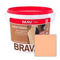Шпатлевка акриловая MAV BRAVA ACRYL PROFI-1, орех, 0,5 л (0,7 кг)