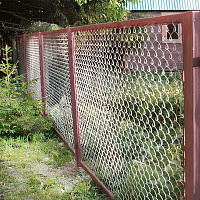 Сетка Рабица (2,4 мм, 55 x 55 мм) 10 x 1,5 м (RAL8017, коричневая)