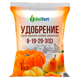 Удобрение АФК комплексное марки 8:19:29-3 (S), 1 кг