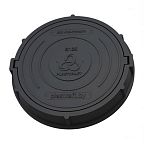 Люк канализационный композитный Plastkraft В125 черный
