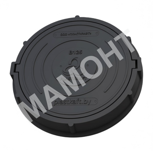 Люк канализационный композитный Plastkraft В125 черный