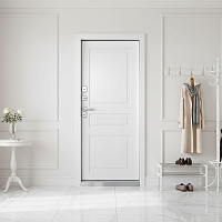 Дверь ВИНТЕР Муар белый / Эмалит белый Промет