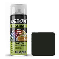 Эмаль аэрозоль акриловая DETON UNIVERSAL быстросохнущая черная (RAL 9005), 520 мл