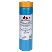 Пленка укрывочная с малярной лентой на рисовой бумаге LUCKY Маскер, 3,2*17 м (54,4 м2)
