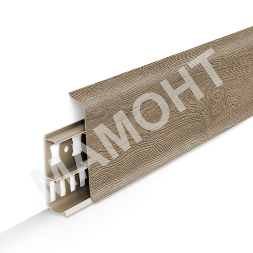 Плинтус напольный 70 мм Ideal Деконика 205 Дуб капучино