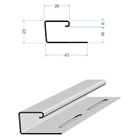 J-профиль Docke LUX 3м, орех
